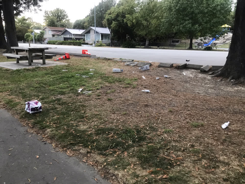 The photograph attached to this rubbish/recycling report