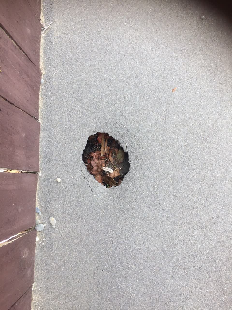 The photograph attached to this roading/streets report