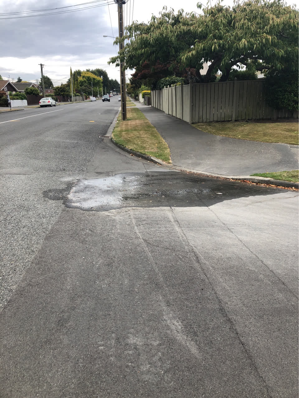 The photograph attached to this flooding report