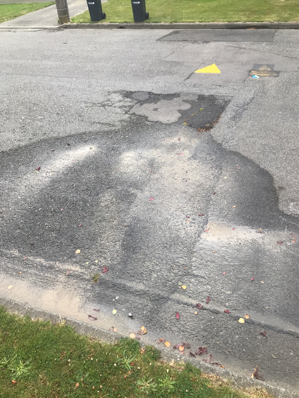 The photograph attached to this roading/streets report