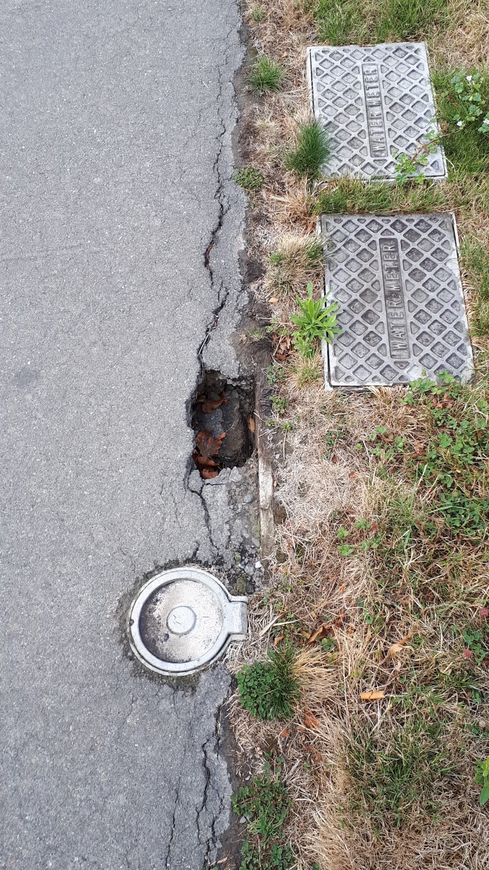 The photograph attached to this roading/streets report