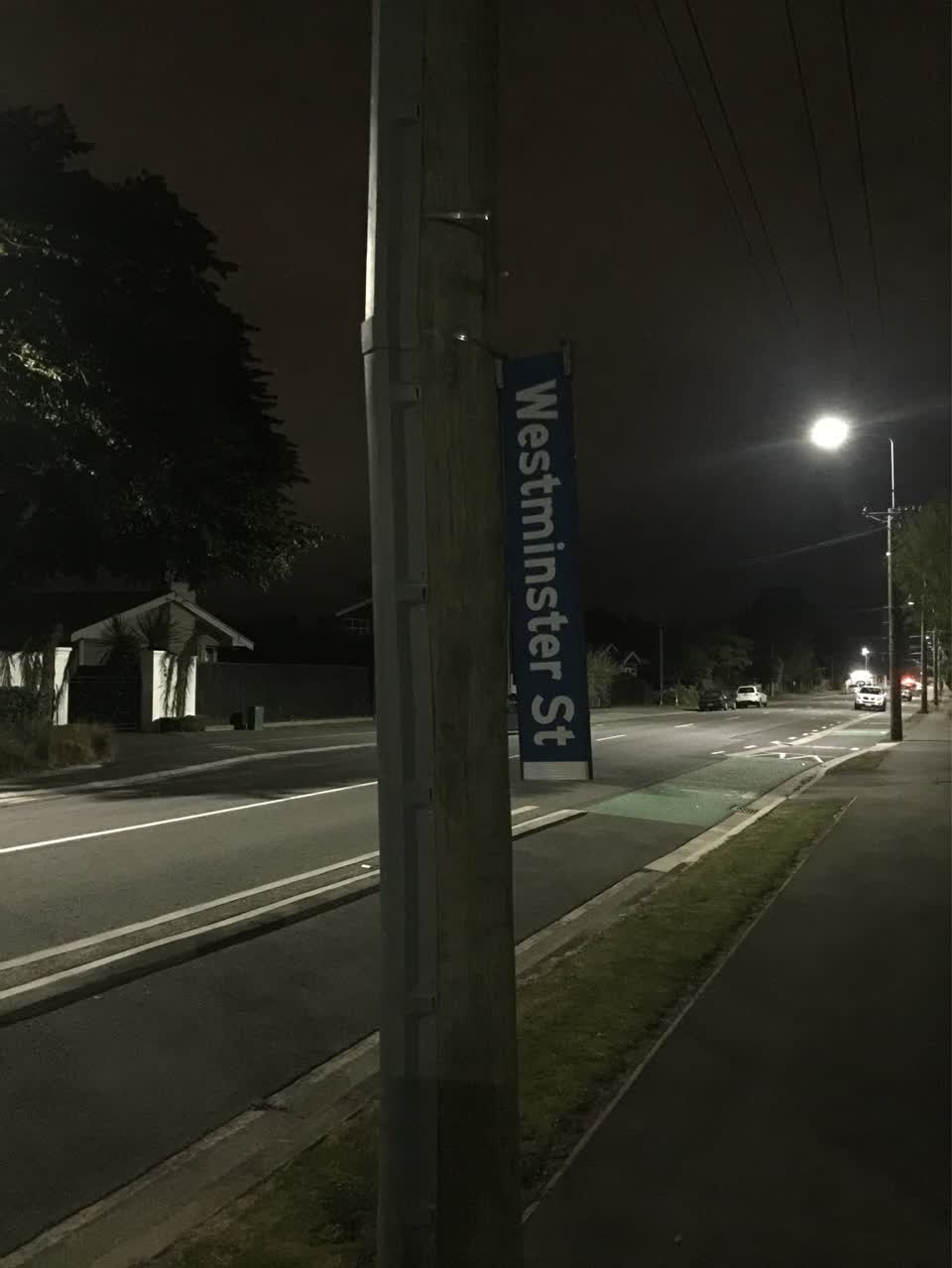 The photograph attached to this roading/streets report