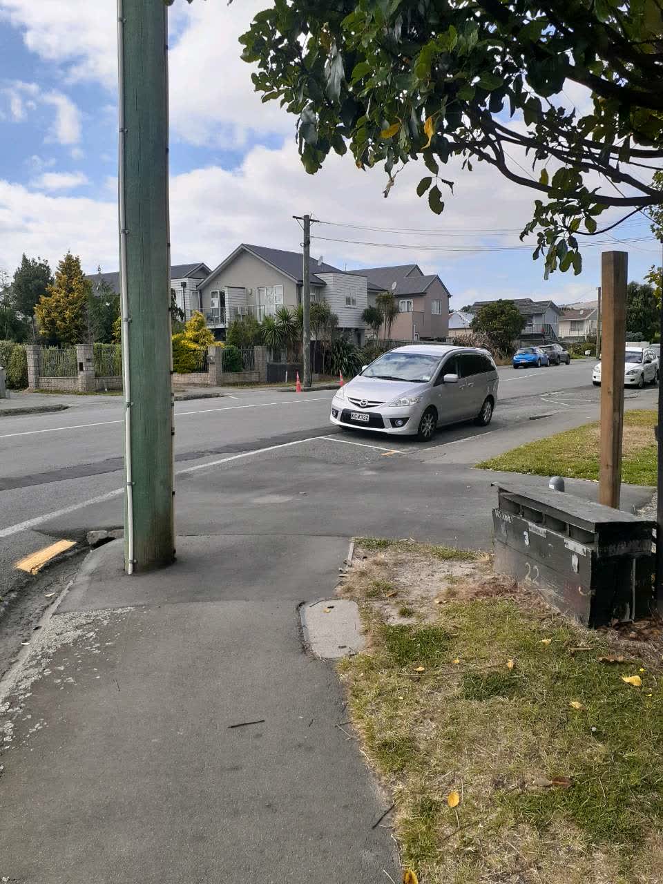 The photograph attached to this roading/streets report