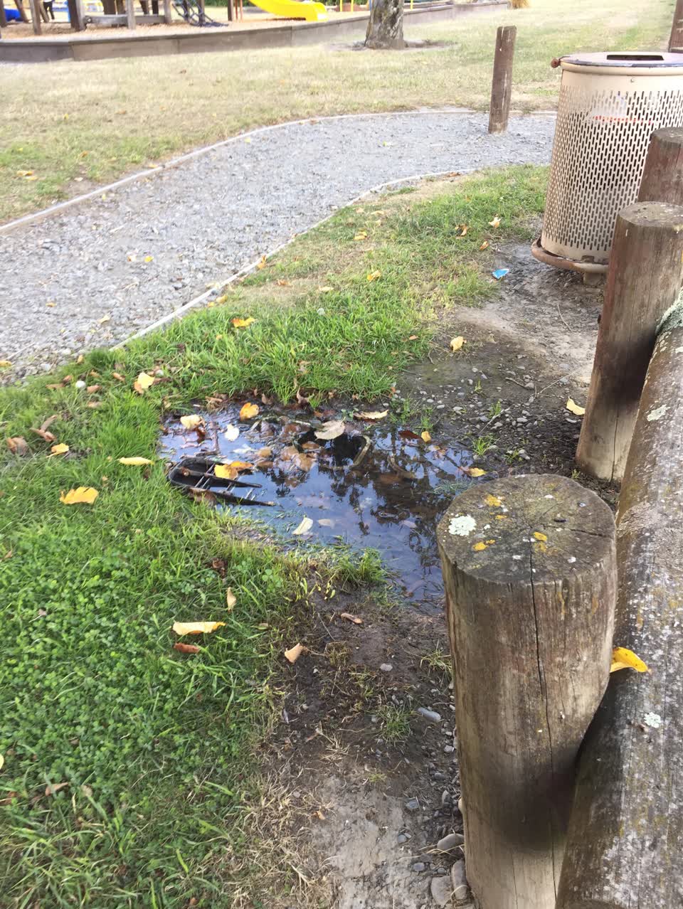 The photograph attached to this water supply report