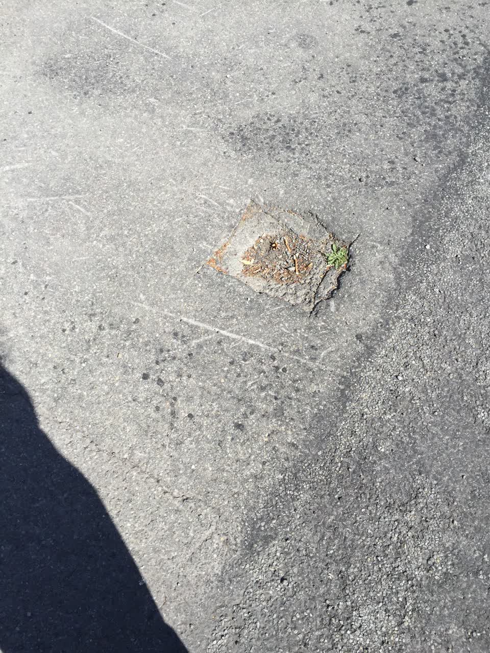 The photograph attached to this roading/streets report