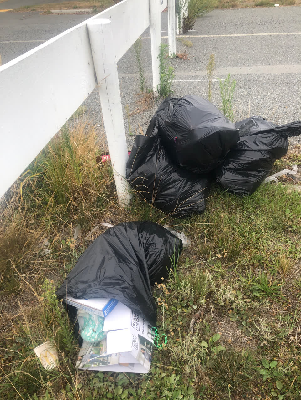 The photograph attached to this rubbish/recycling report