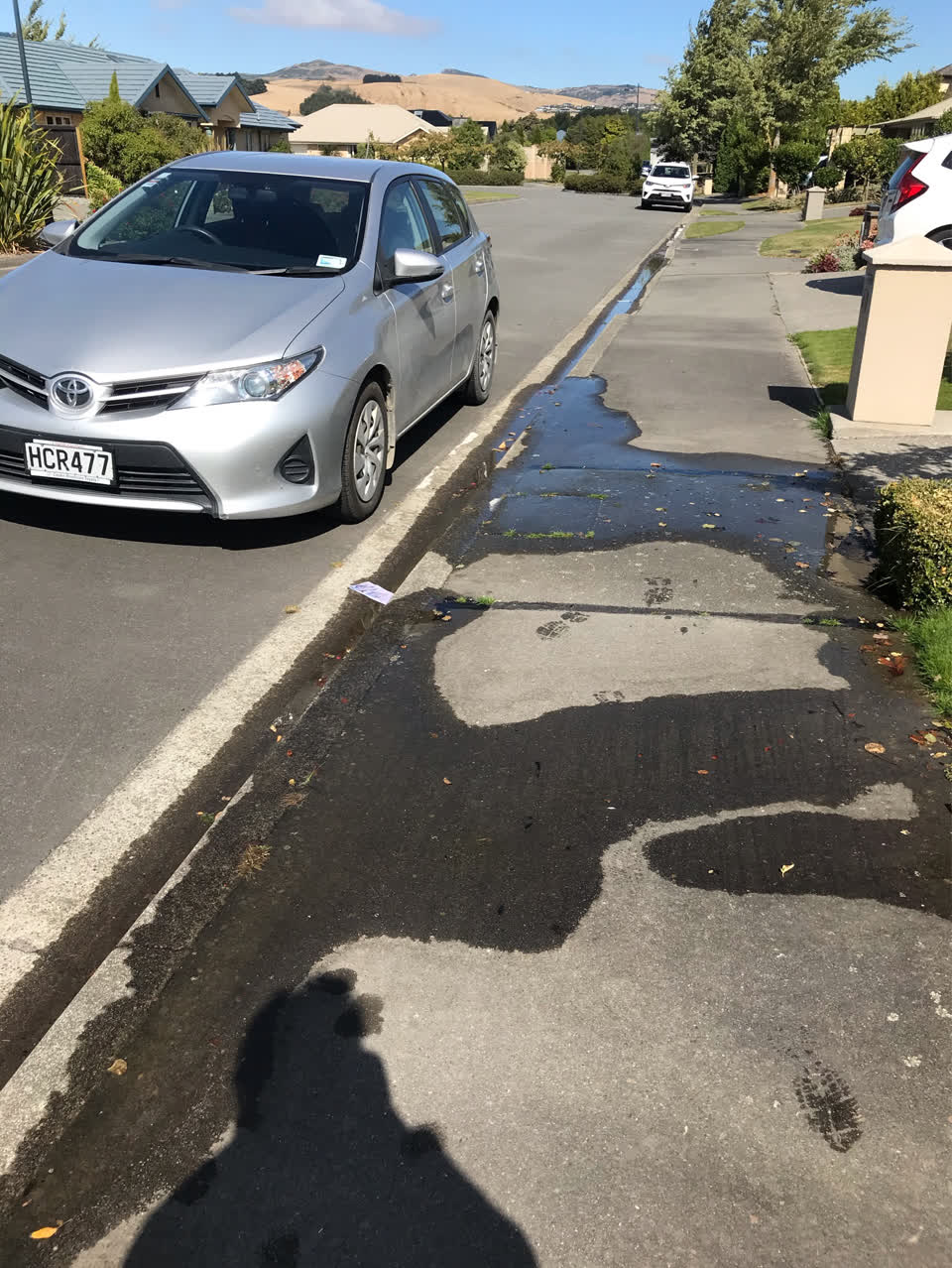 The photograph attached to this wastewater/stormwater report