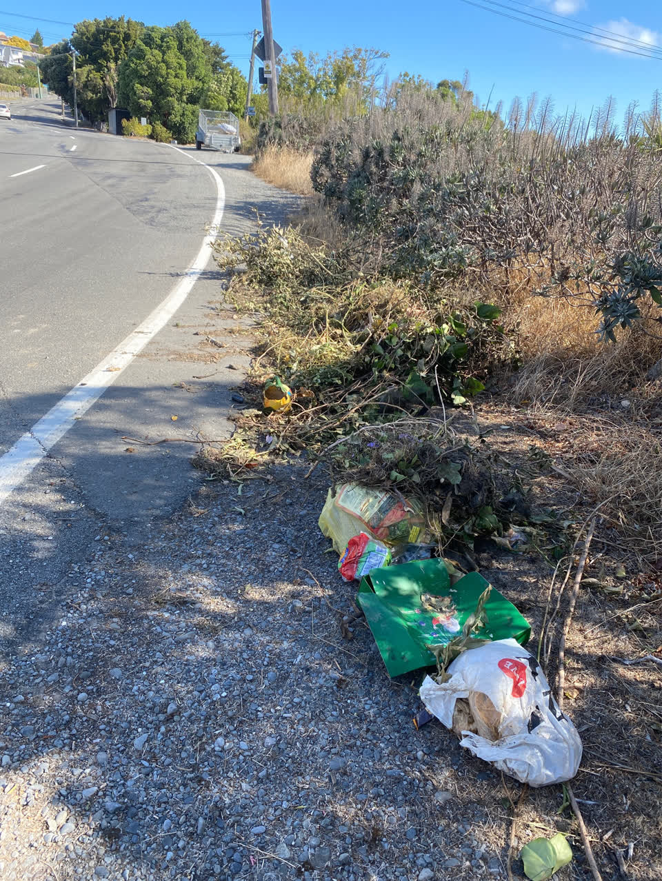 The photograph attached to this roading/streets report
