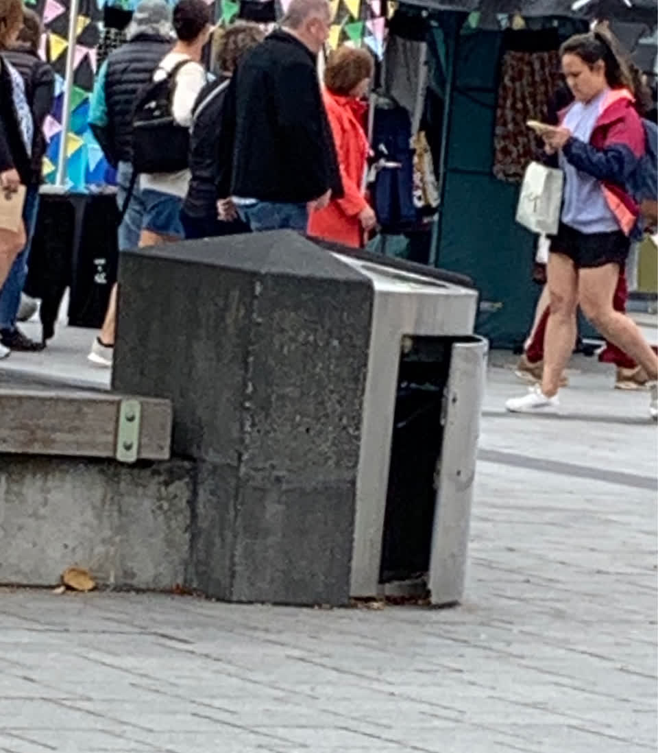 The photograph attached to this rubbish/recycling report