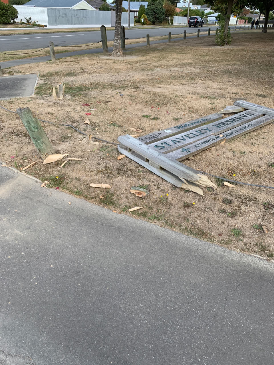 The photograph attached to this parks report