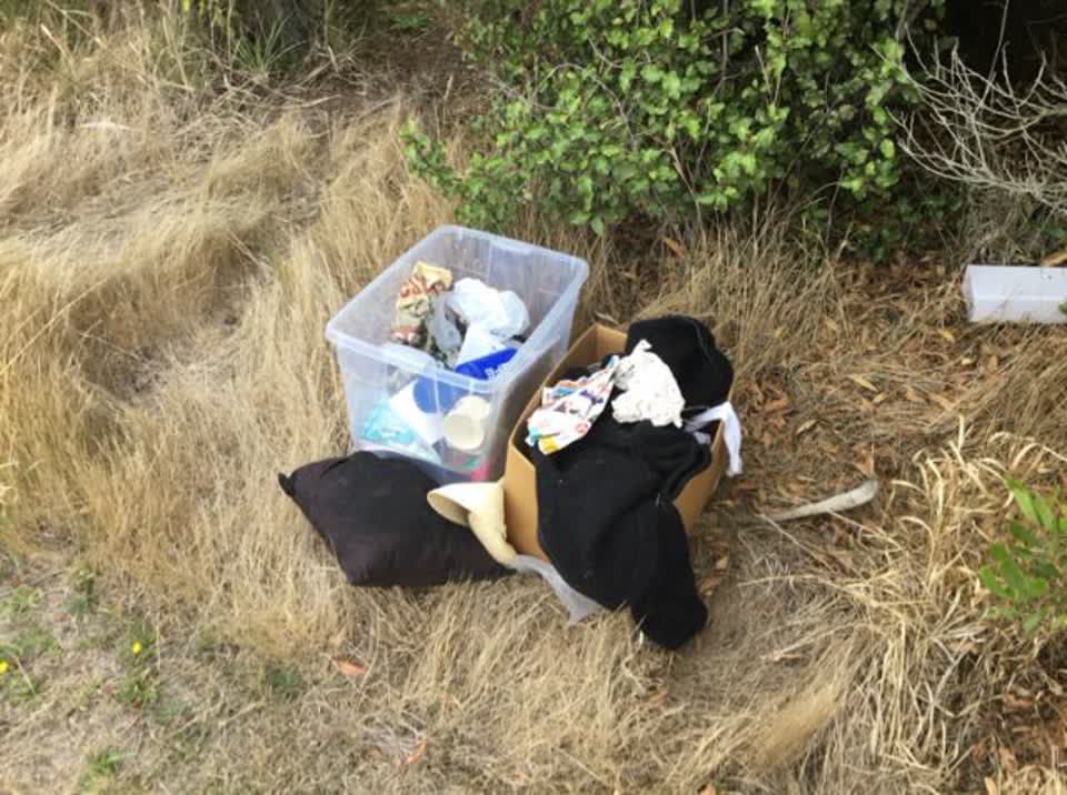 The photograph attached to this rubbish/recycling report