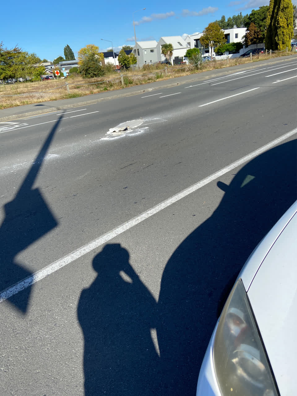 The photograph attached to this roading/streets report