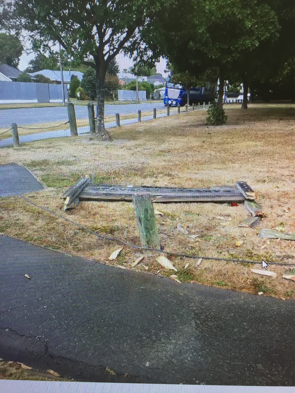 The photograph attached to this parks report