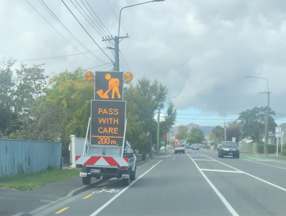 The photograph attached to this roading/streets report