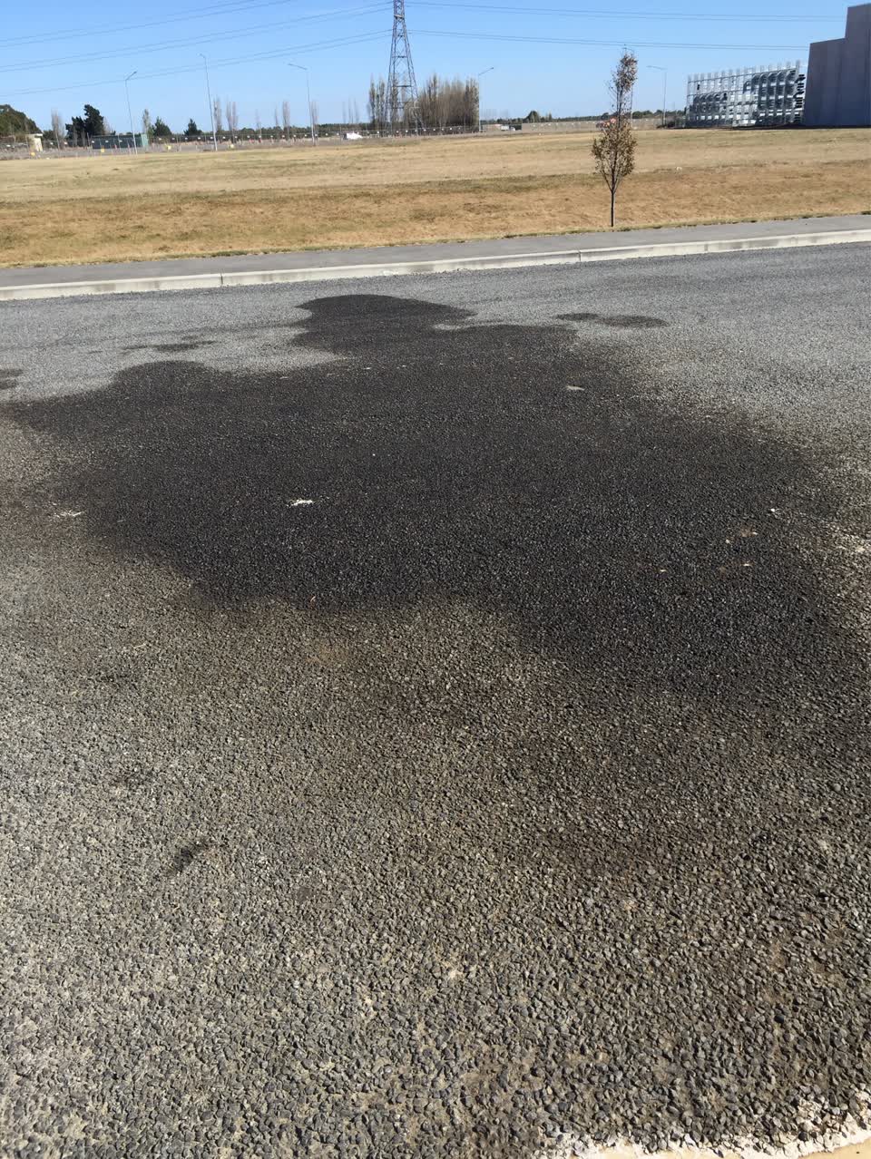 The photograph attached to this roading/streets report