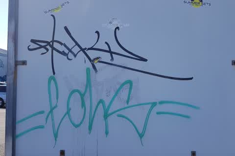 Graffiti, a report photo