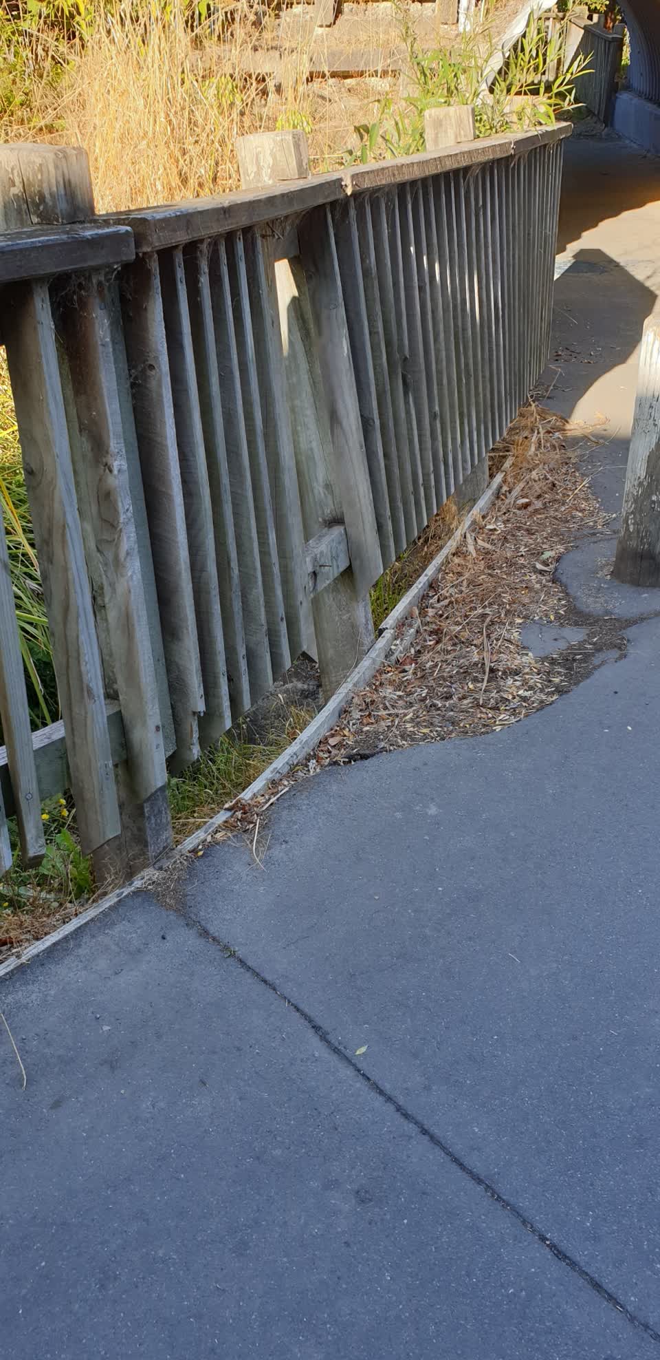 The photograph attached to this roading/streets report