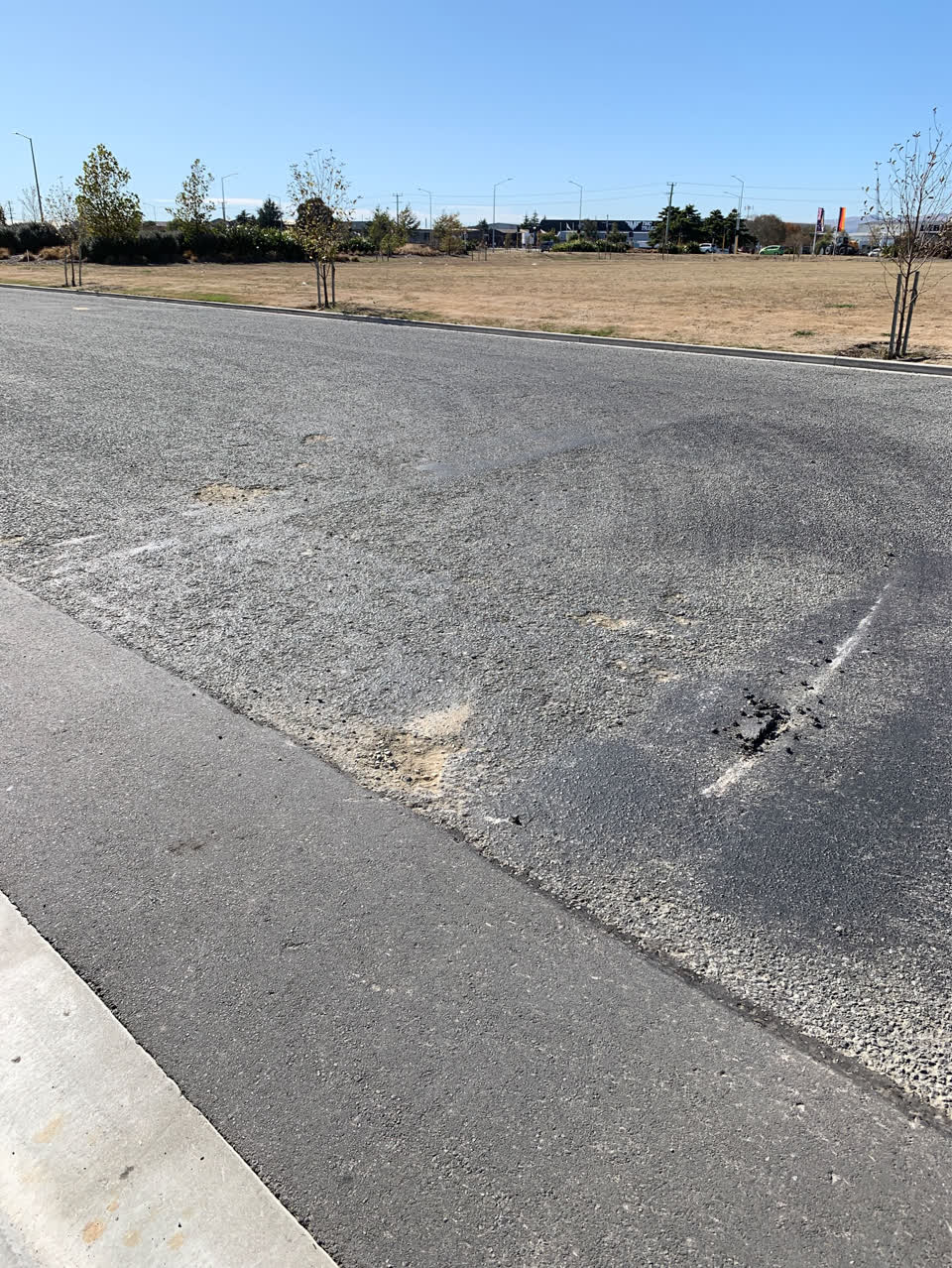 The photograph attached to this roading/streets report