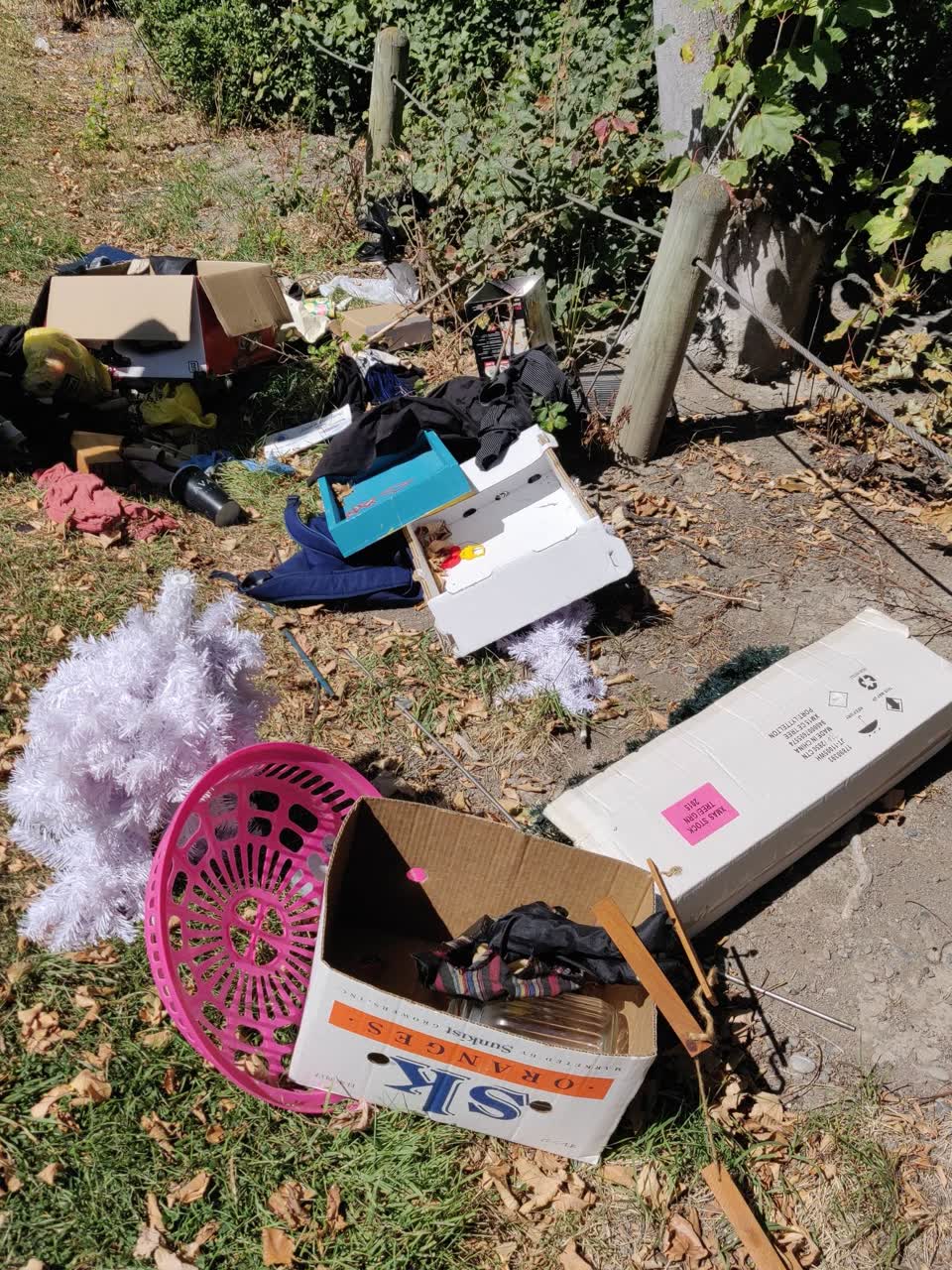 The photograph attached to this rubbish/recycling report