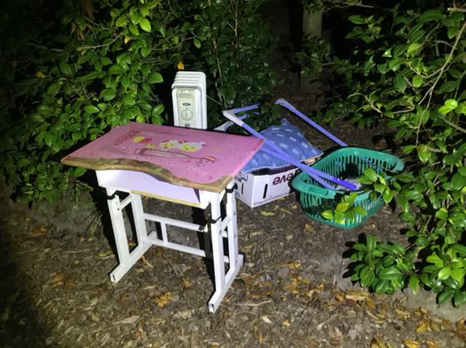 The photograph attached to this rubbish/recycling report