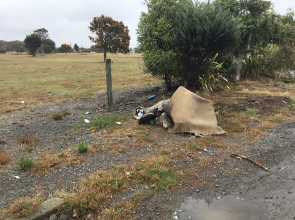The photograph attached to this rubbish/recycling report
