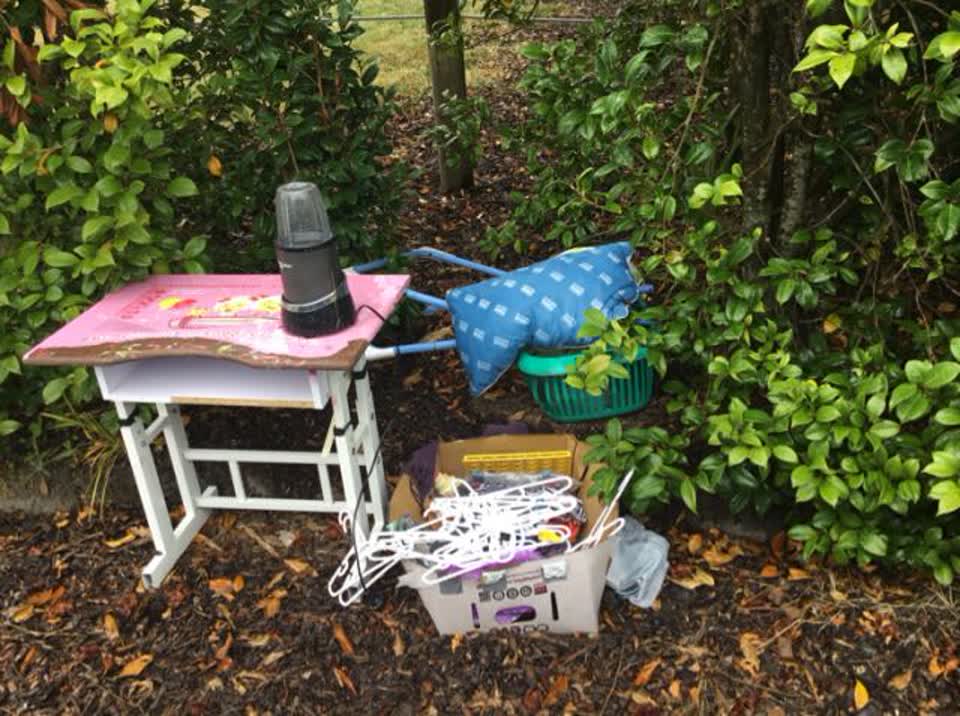The photograph attached to this rubbish/recycling report