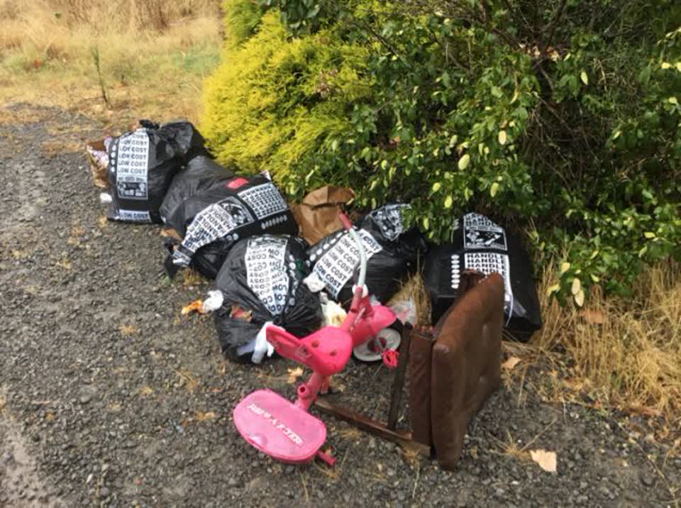 The photograph attached to this rubbish/recycling report