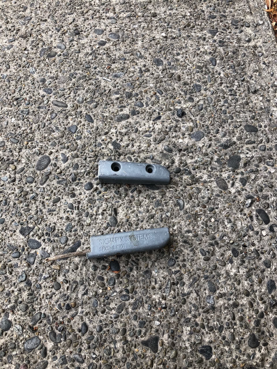 The photograph attached to this roading/streets report