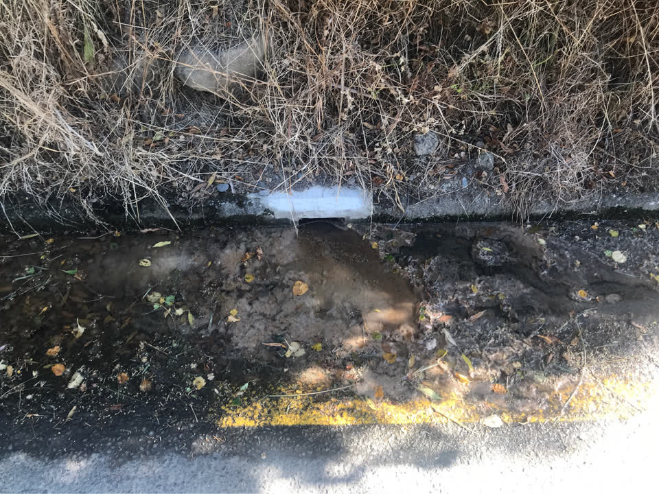 The photograph attached to this wastewater/stormwater report