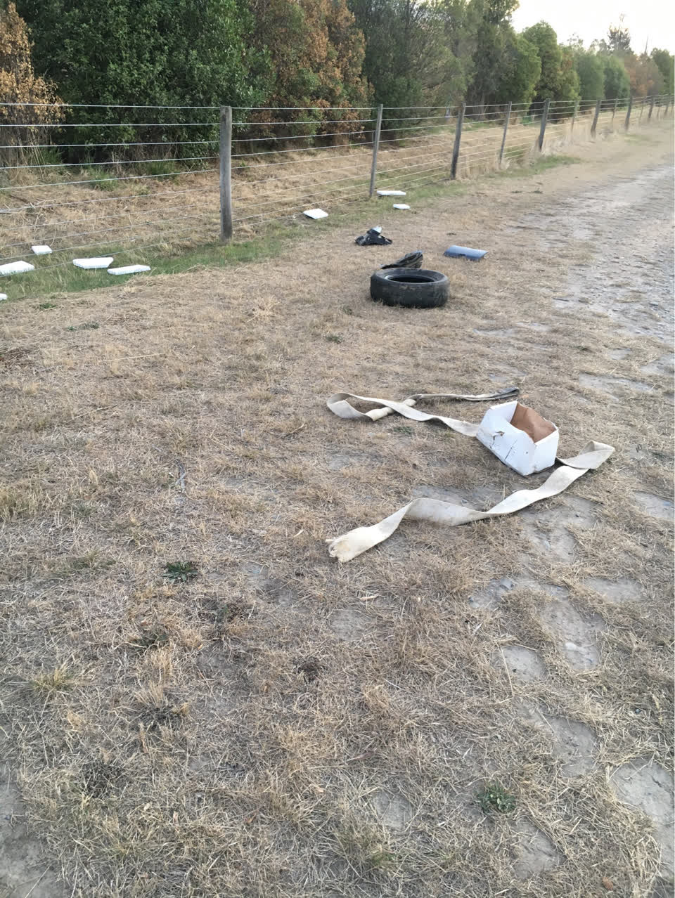 The photograph attached to this rubbish/recycling report