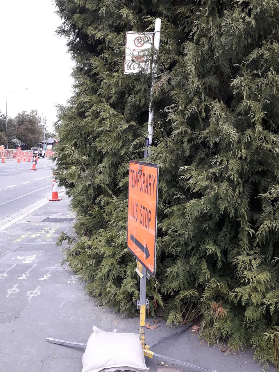 The photograph attached to this roading/streets report