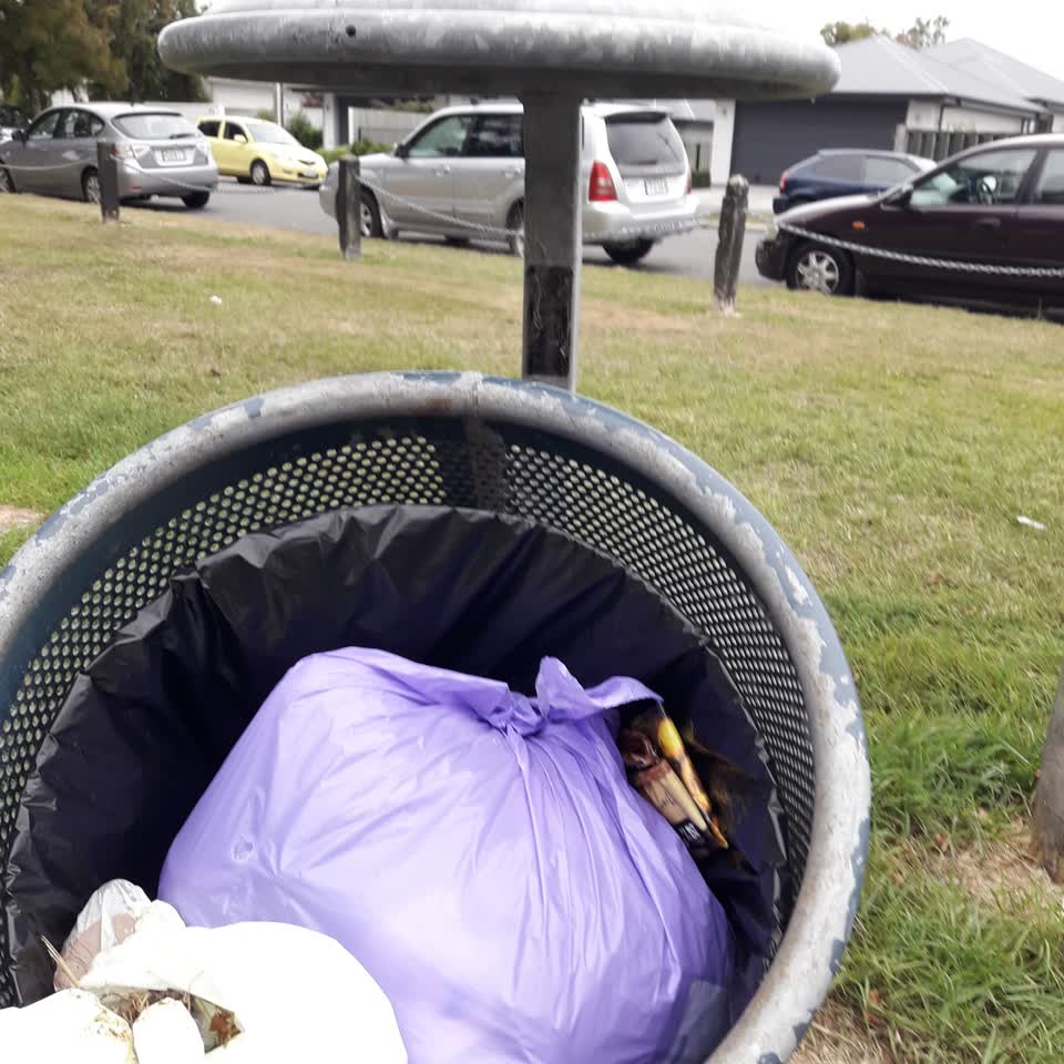 The photograph attached to this rubbish/recycling report