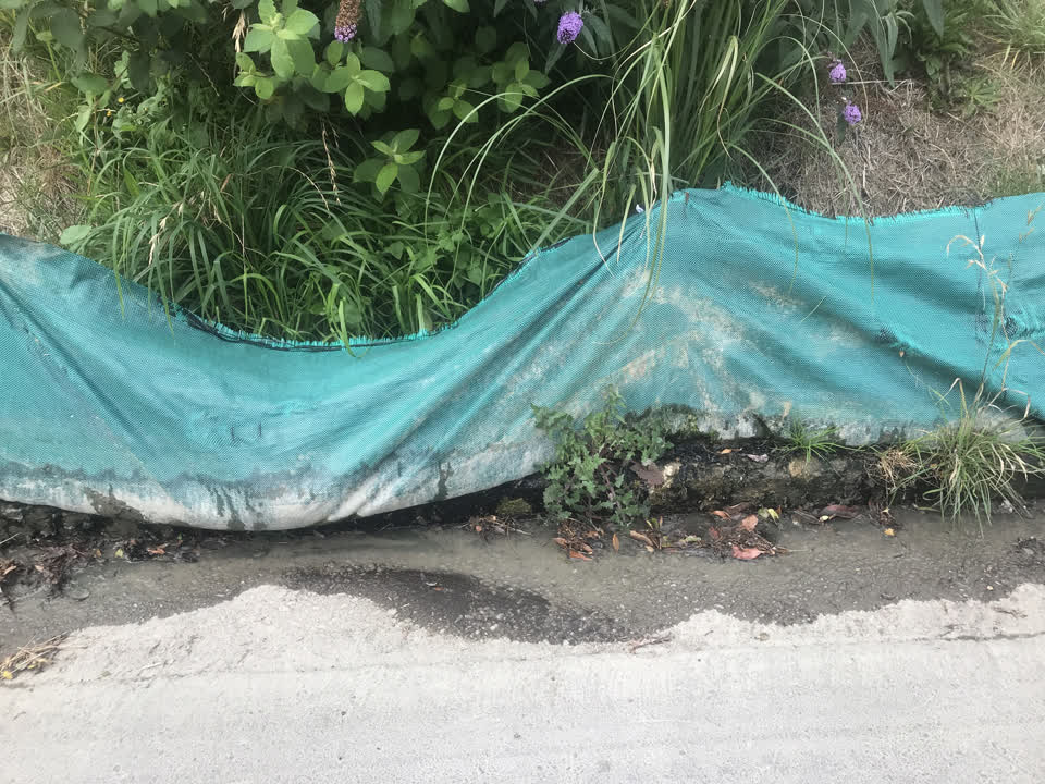The photograph attached to this wastewater/stormwater report