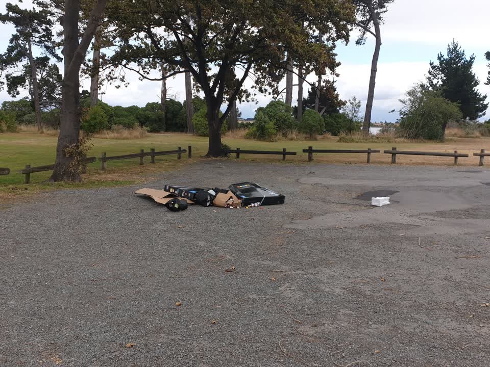 The photograph attached to this rubbish/recycling report