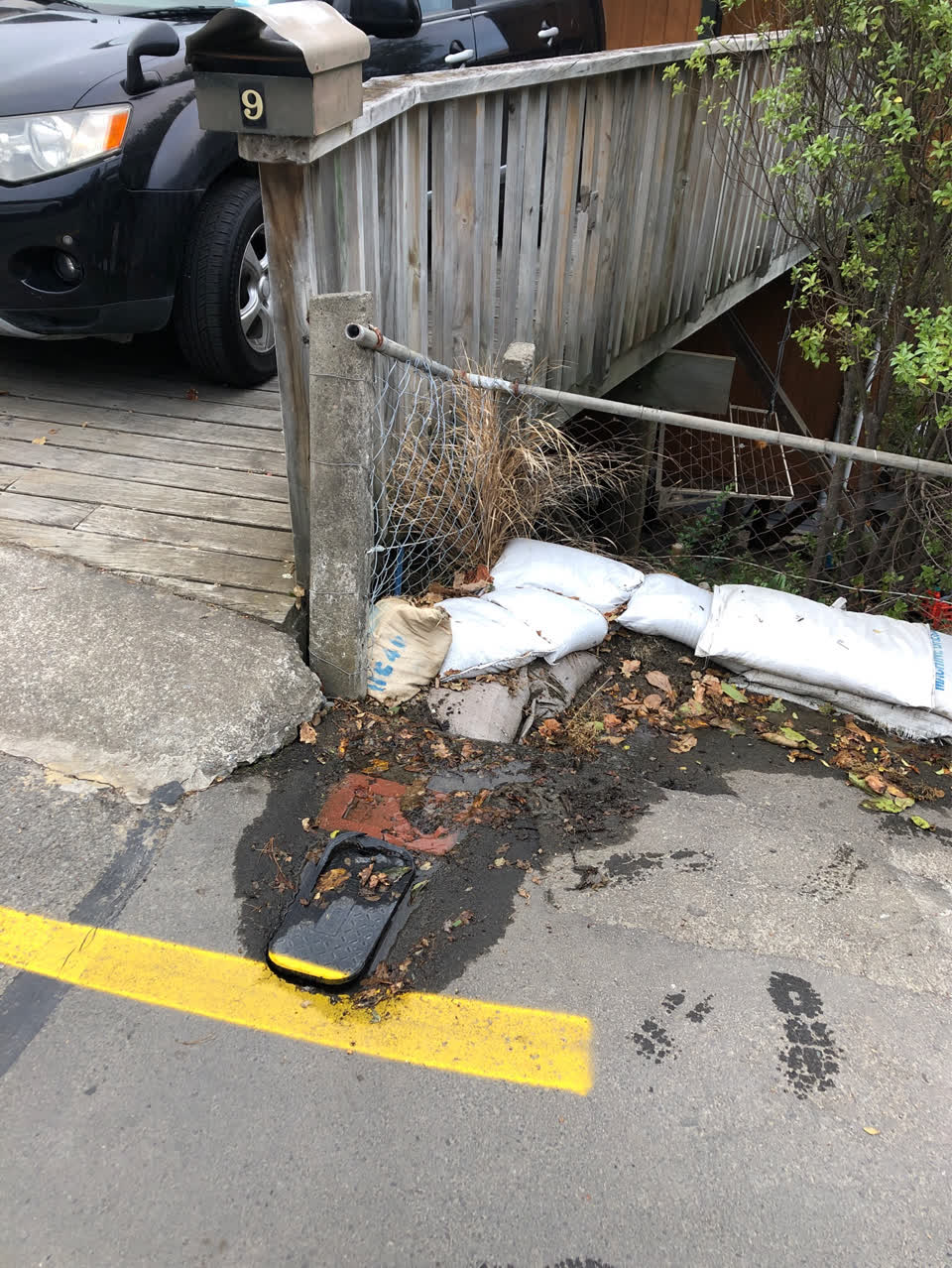 The photograph attached to this water supply report