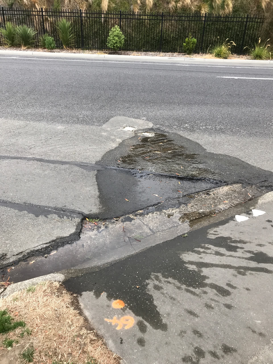 The photograph attached to this water supply report