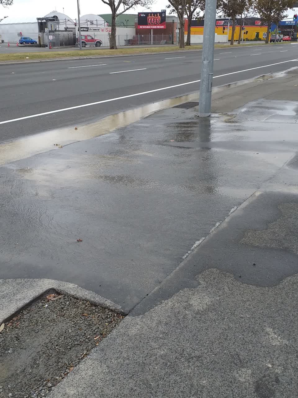 The photograph attached to this flooding report