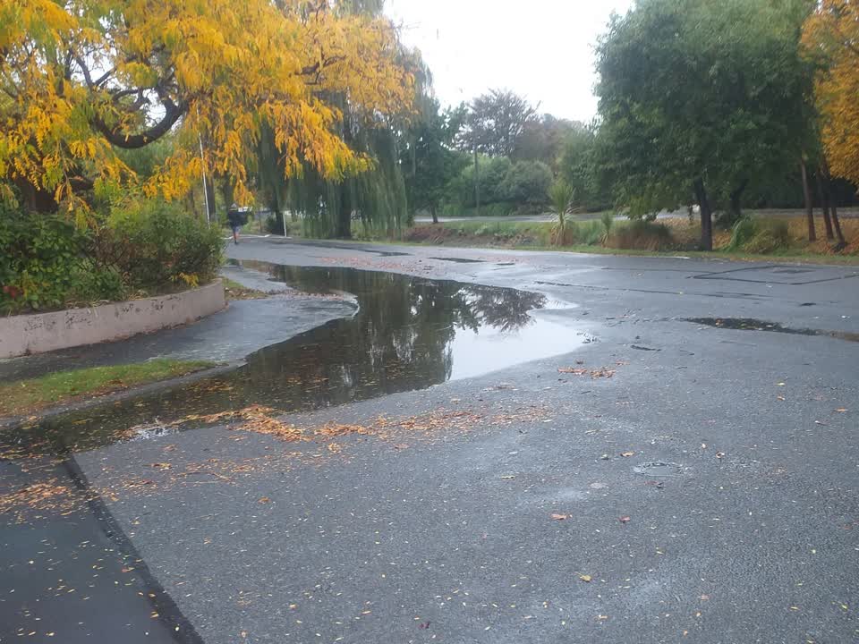 The photograph attached to this flooding report
