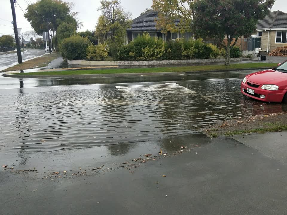 The photograph attached to this flooding report