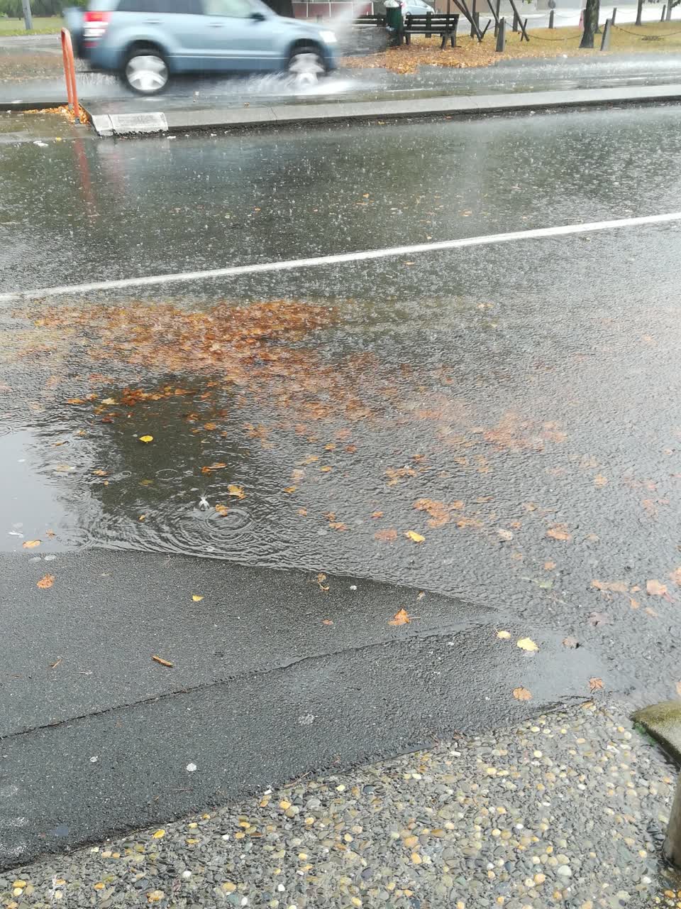 The photograph attached to this flooding report