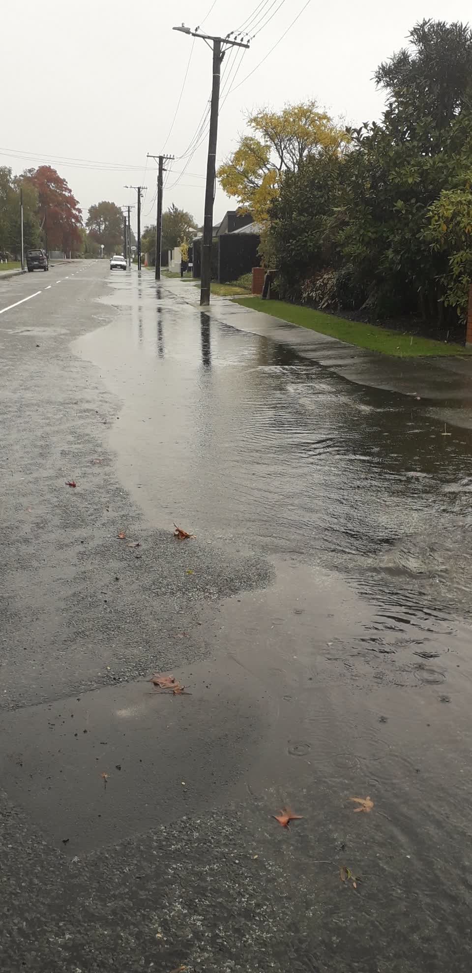 The photograph attached to this flooding report
