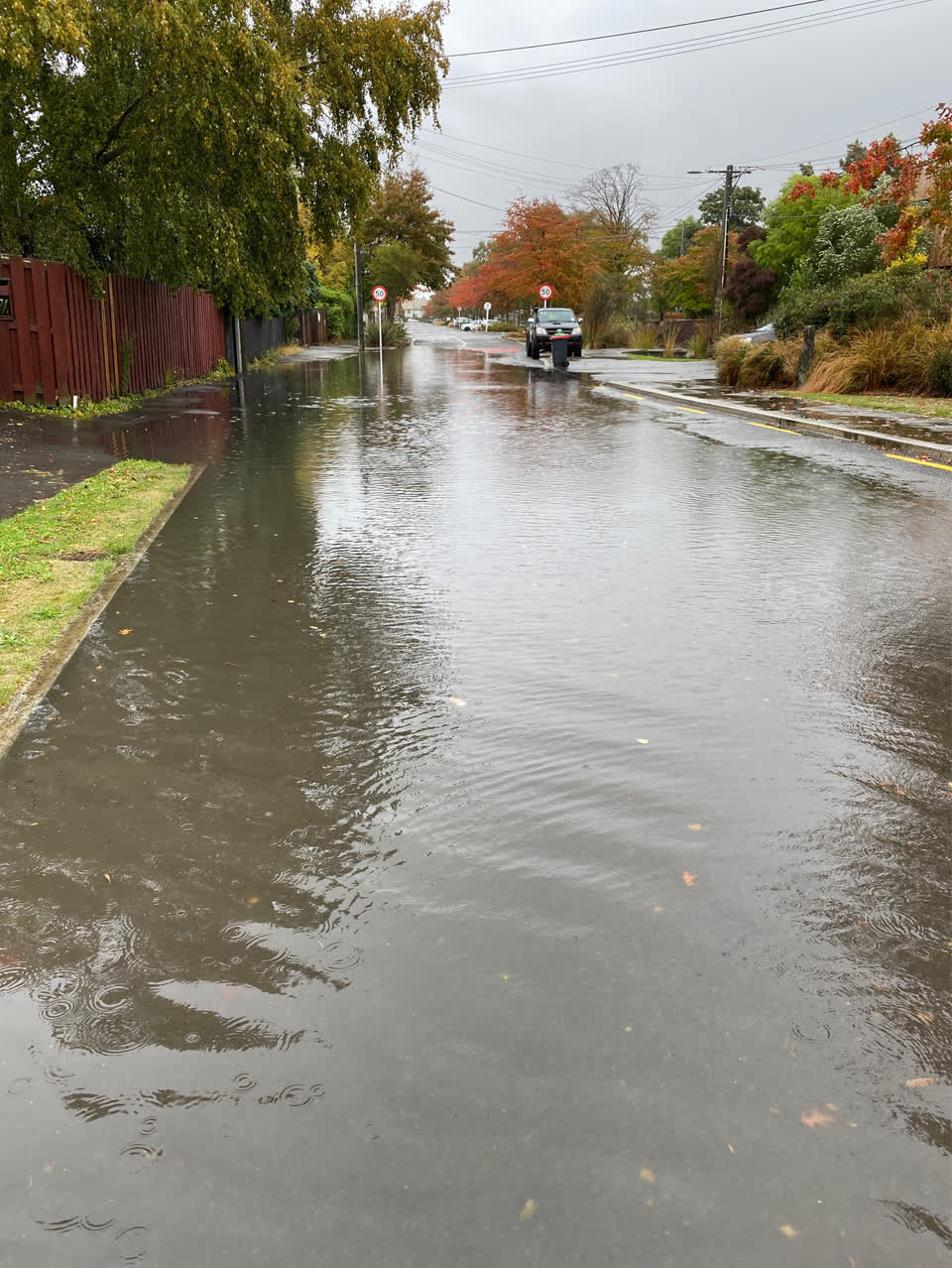 The photograph attached to this flooding report