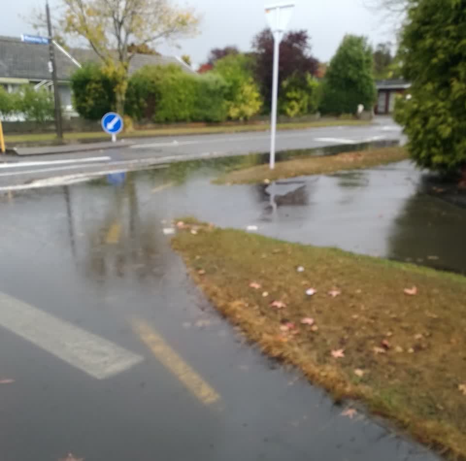 The photograph attached to this flooding report
