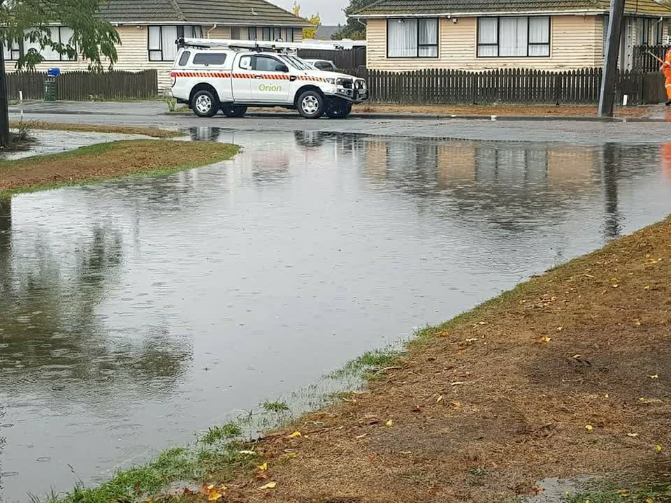 The photograph attached to this flooding report
