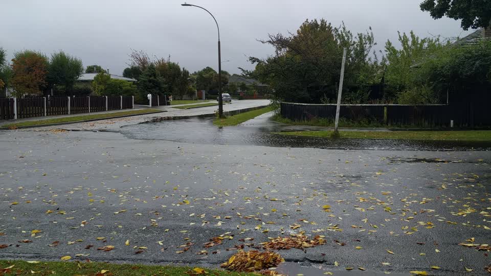 The photograph attached to this flooding report