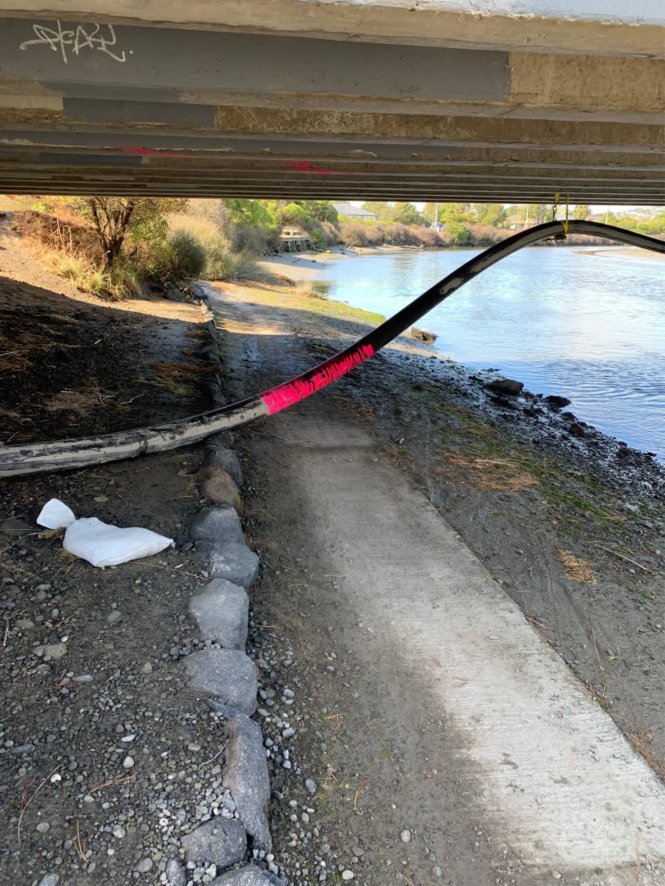 The photograph attached to this wastewater/stormwater report