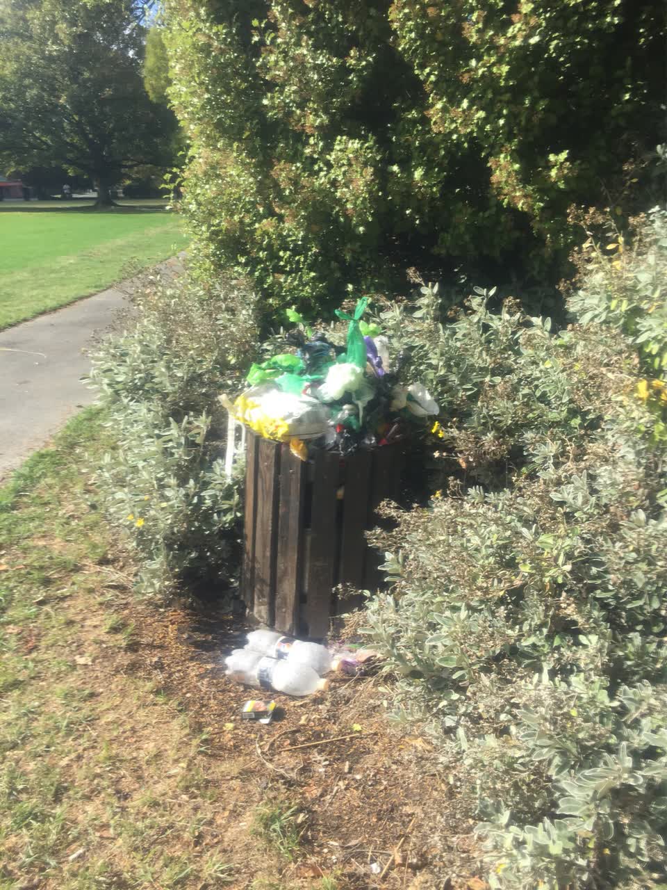 The photograph attached to this rubbish/recycling report