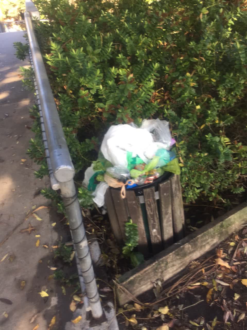The photograph attached to this rubbish/recycling report