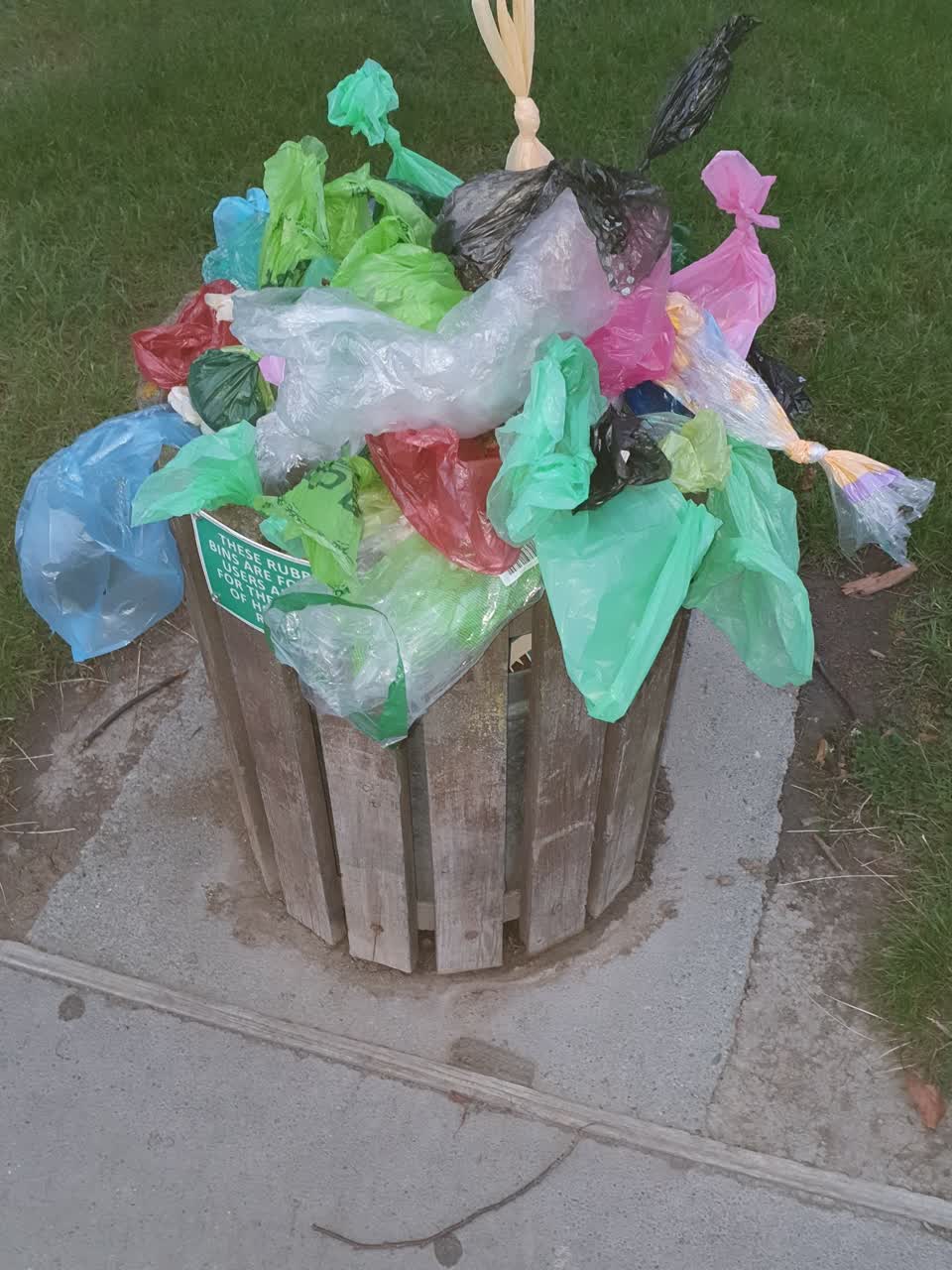 The photograph attached to this rubbish/recycling report