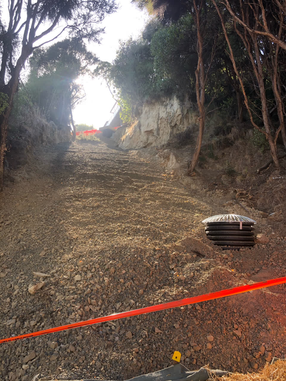 The photograph attached to this roading/streets report